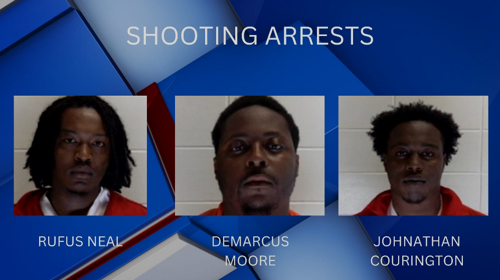 Three men charged after a shooting in Columbus