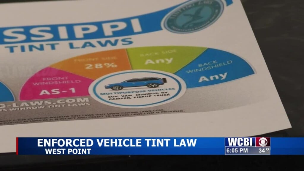 West Point Police Department Strictly Enforces Tinted Vehicle Law