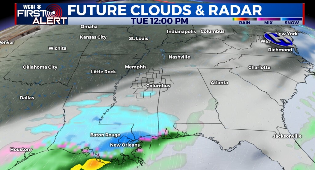 Bitter cold continues with Tuesday snow chance over south Mississippi ...