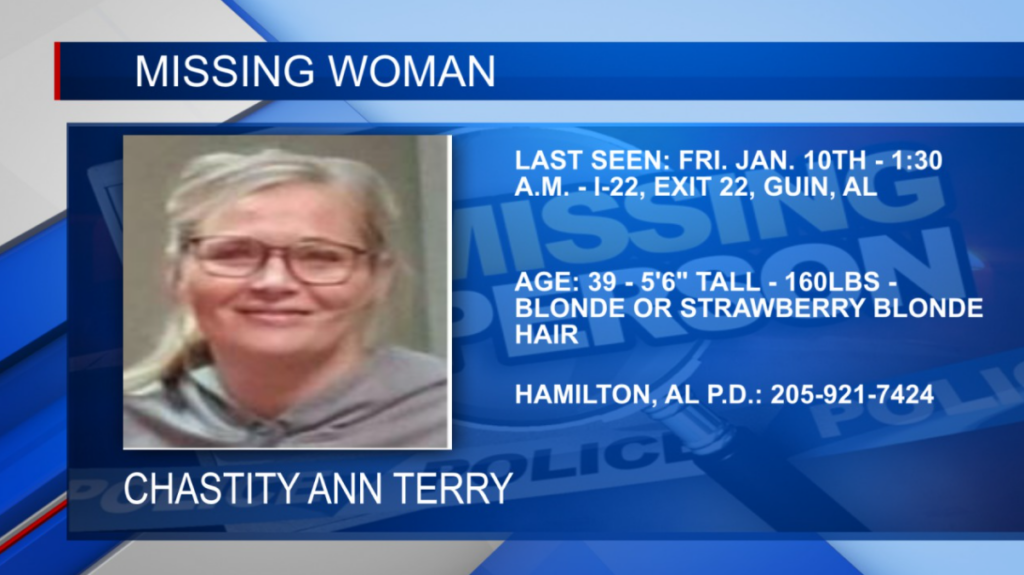 Police in search of missing woman last seen in Guin, AL