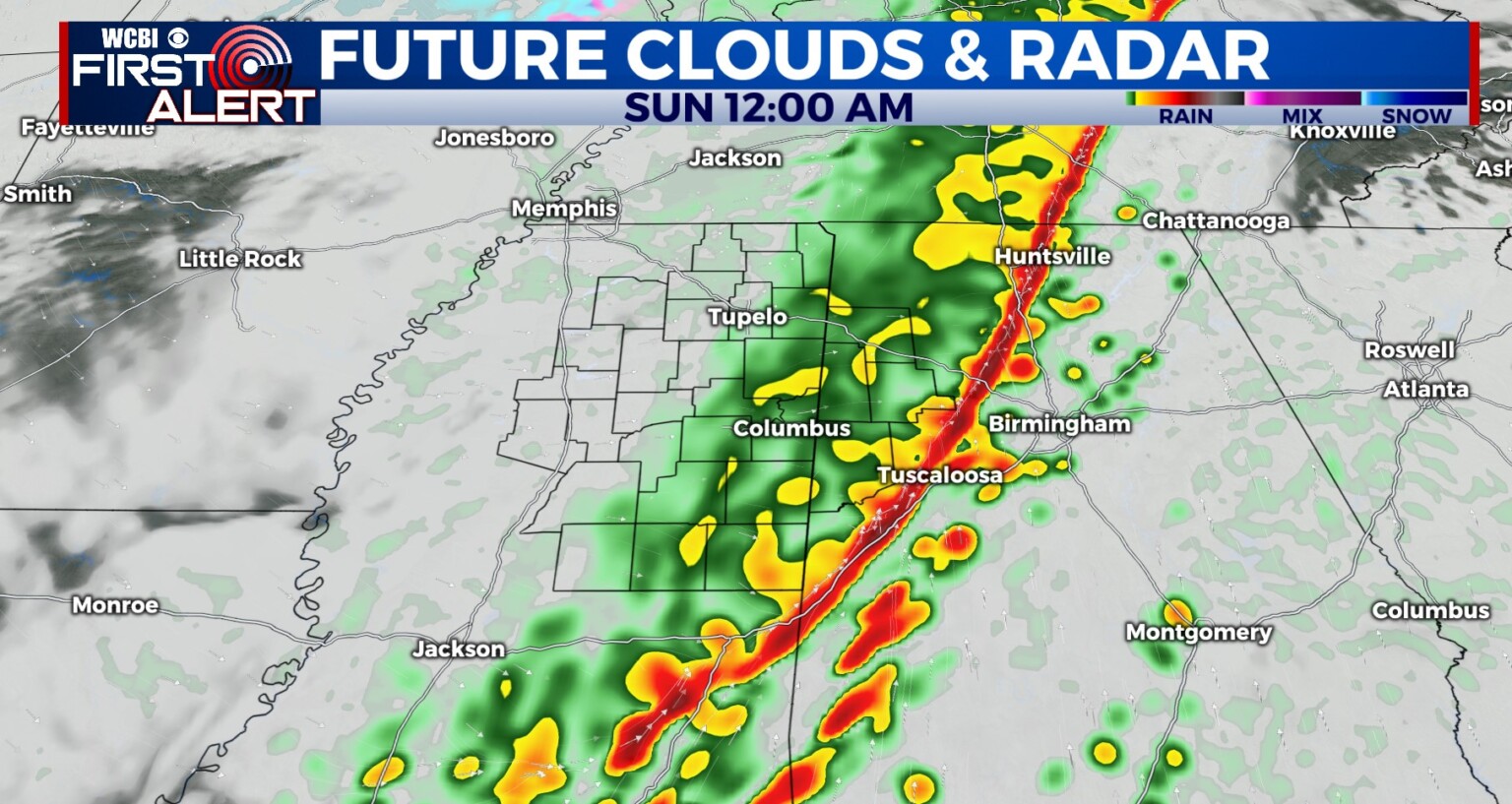 Severe storms possible Saturday evening - Home - WCBI TV | Telling Your ...