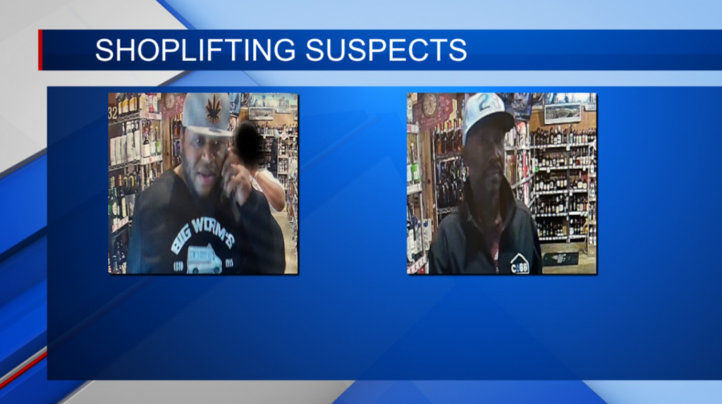 Two suspects wanted for shoplifting liquor in Clay County