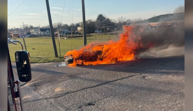 Car On Fire