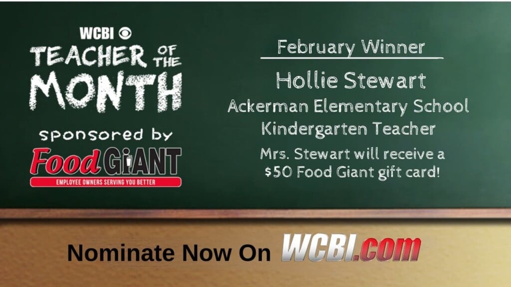 Wcbi Announced "teacher Of The Month" For March