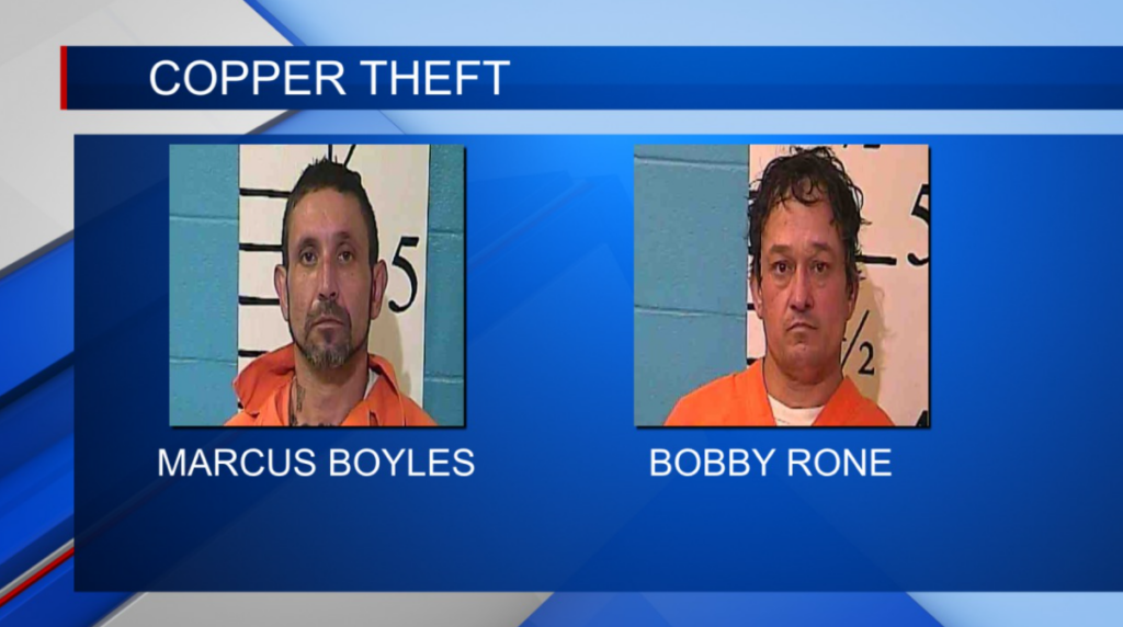 Two men arrested for trying to steal copper wire in Carroll Co.