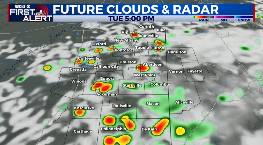 Rain and occasional storm chances continue - Home - WCBI TV | Telling ...