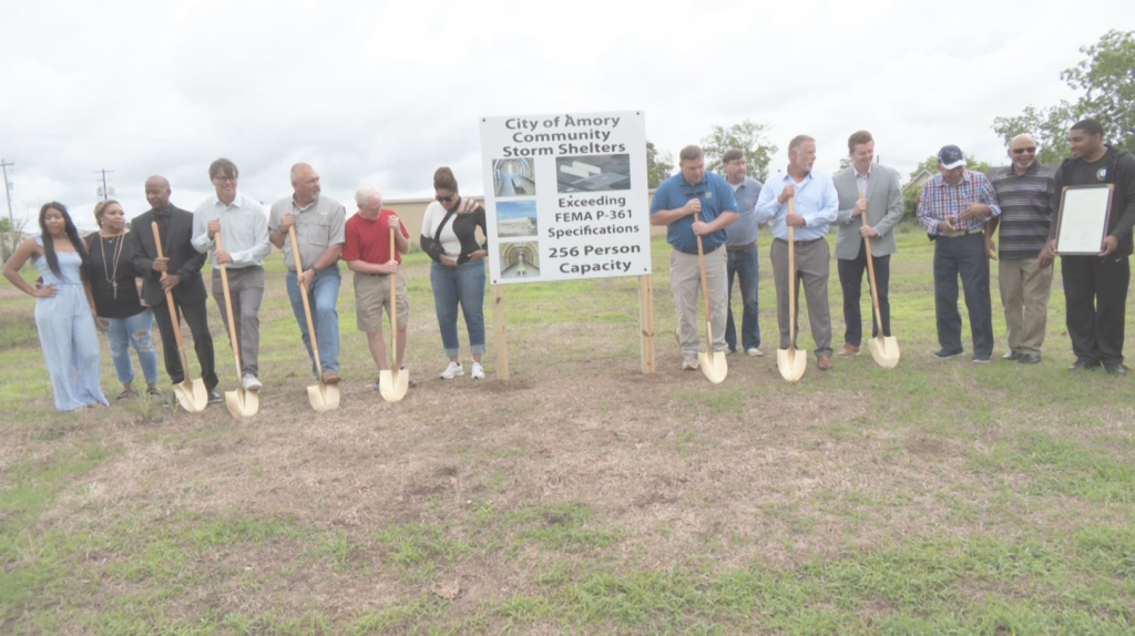 City officials break ground for new storm shelter in Amory
