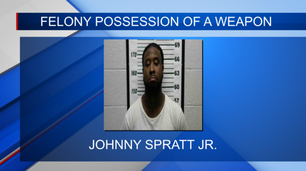 Man arrested for felony possession of a weapon in Amory
