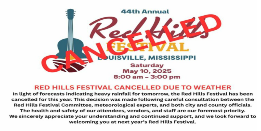 44th Annual Red Hills Festival cancelled for this weekend