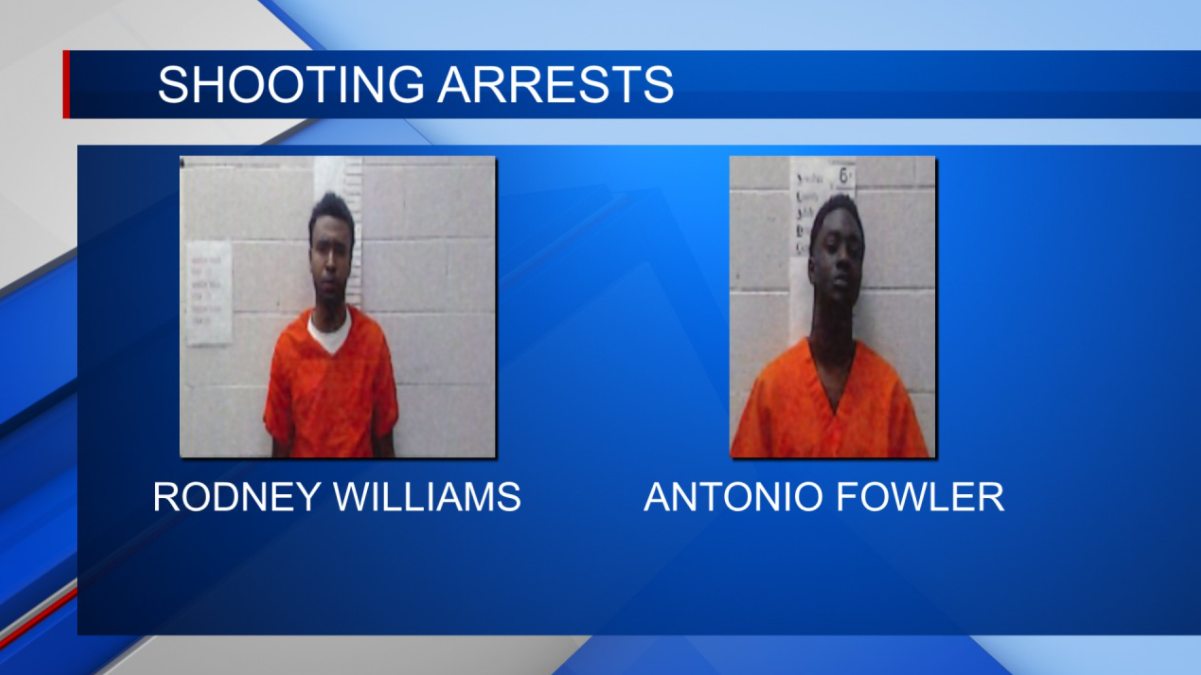 Two men arrested for shooting at a car in Macon