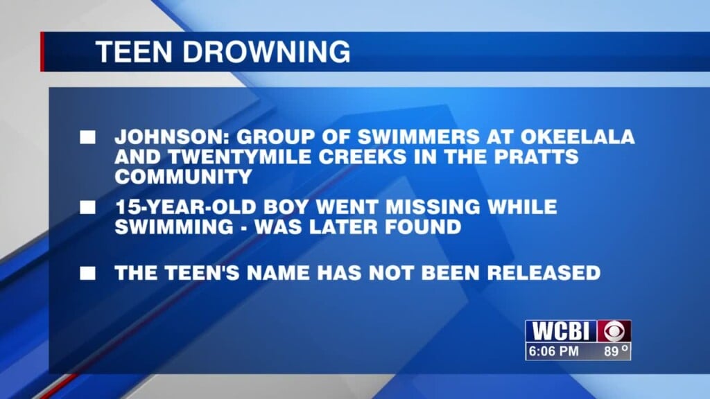 Teen dies from drowning in the creek in Lee County