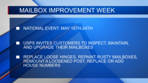 U.S. Postal Service reminds community of mailbox maintenance