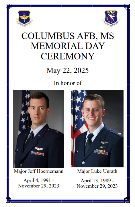 CAFB holds ceremony in remembrance of two fallen airmen