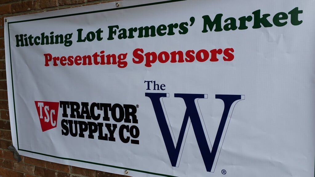 Hitching Lot Farmers Market Sign