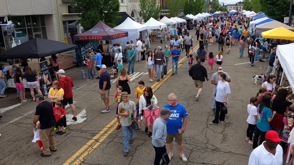 Market Street Festival From Above