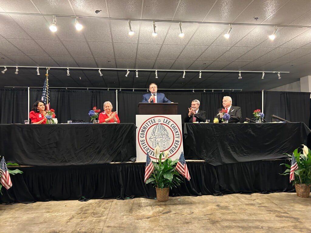 Starnes rallies Lee Co. Republicans during 'All American Trump Dinner'