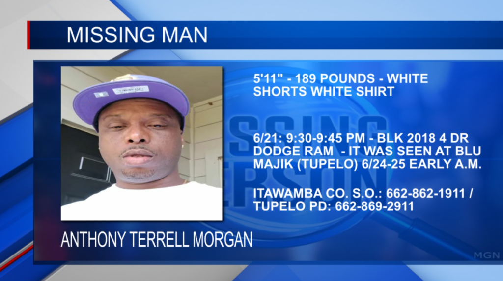 Itawamba County Sheriff in search of missing man in the area