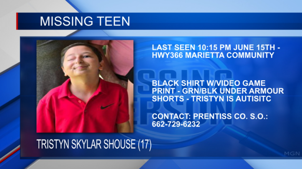 17-year-old reported missing in Prentiss Co.