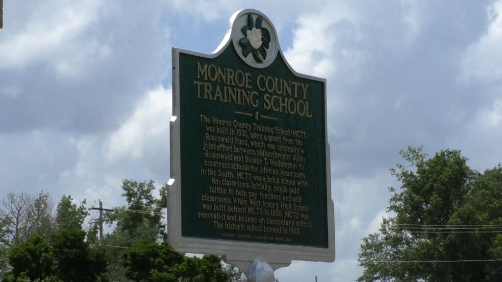 Monroe County unveils historical Marker at West Amory Elementary