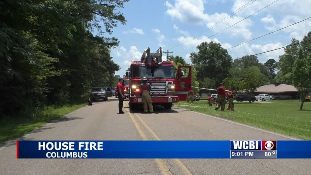 Fd Responds To A House Fire In Columbus