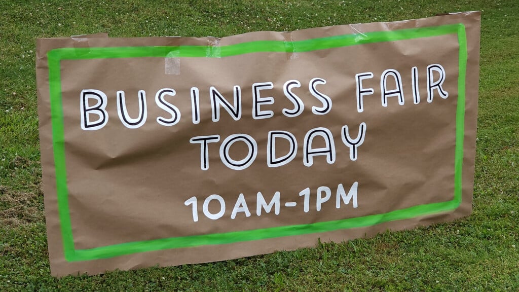 Business Fair Sign