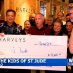 WCBI's Allie Martin accepts check on behalf of North MS St. Jude Heroes