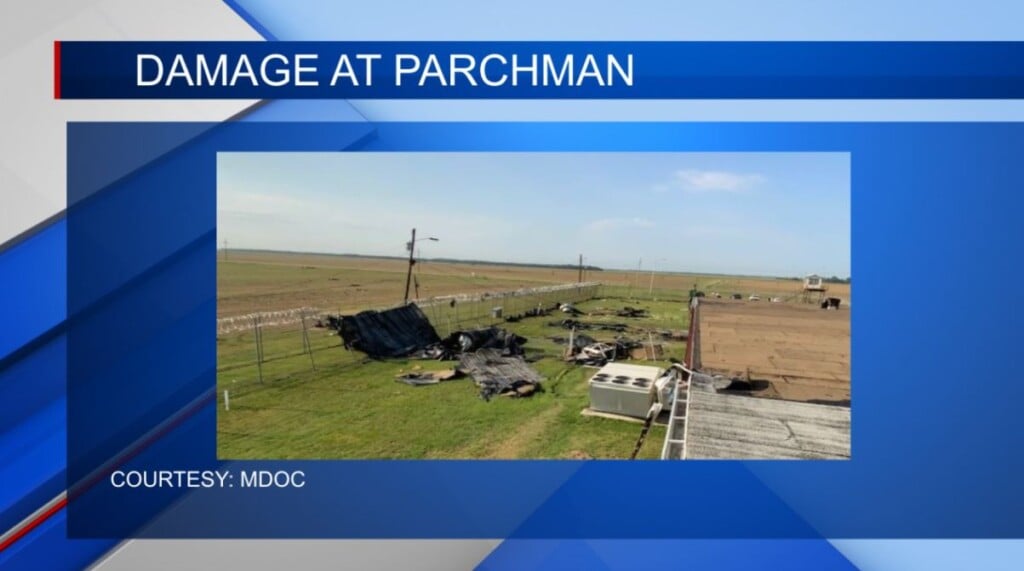 Mississippi State Penitentiary at Parchman receives storm damage