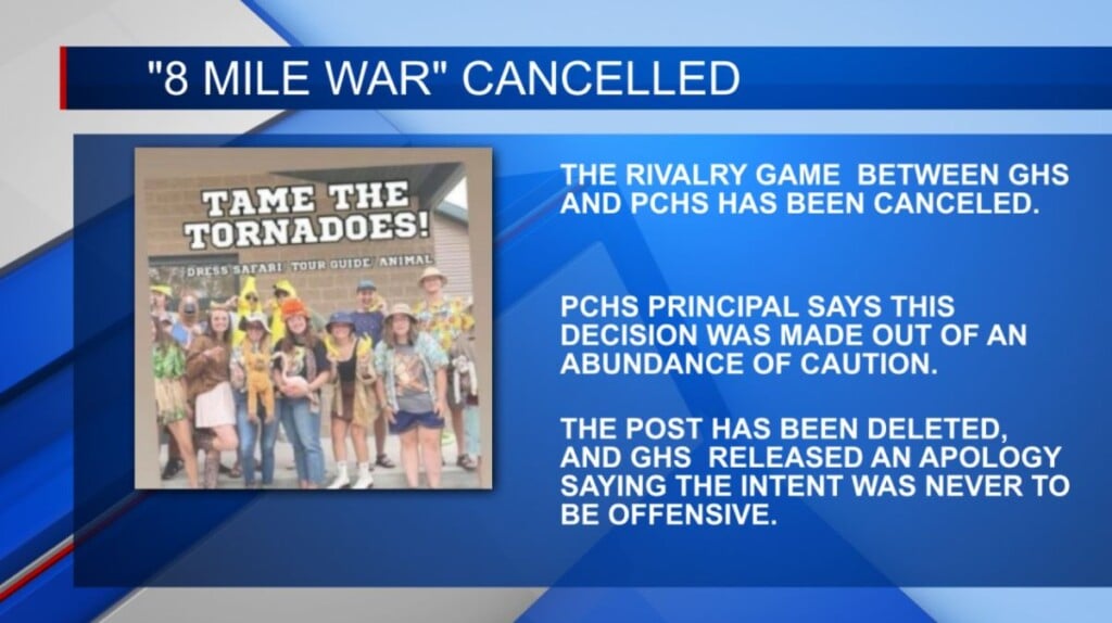 Gordo vs Pickens County rivalry game cancelled due to concerning post