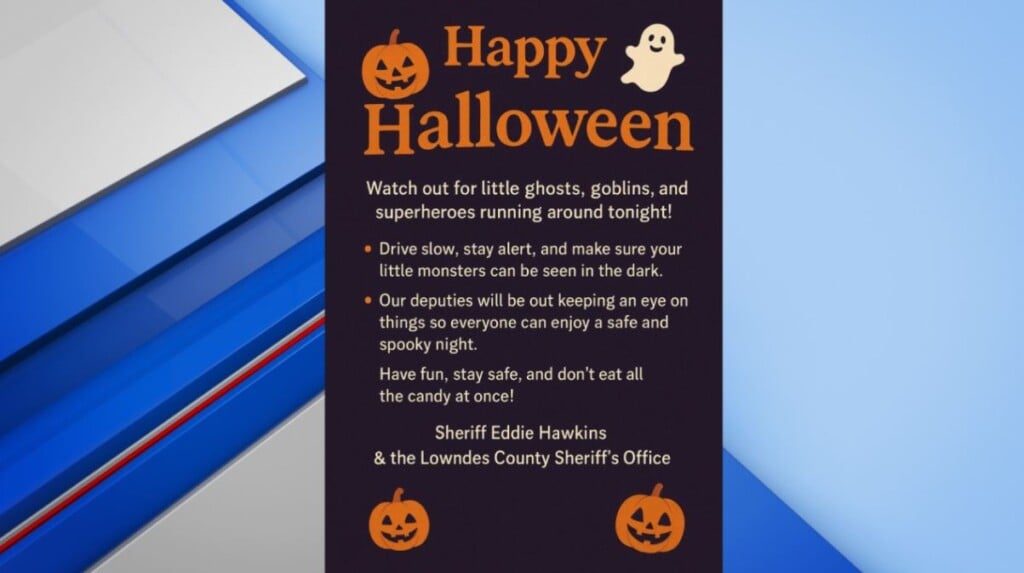 Lowndes Co. Sheriff reminds citizens of Halloween safety