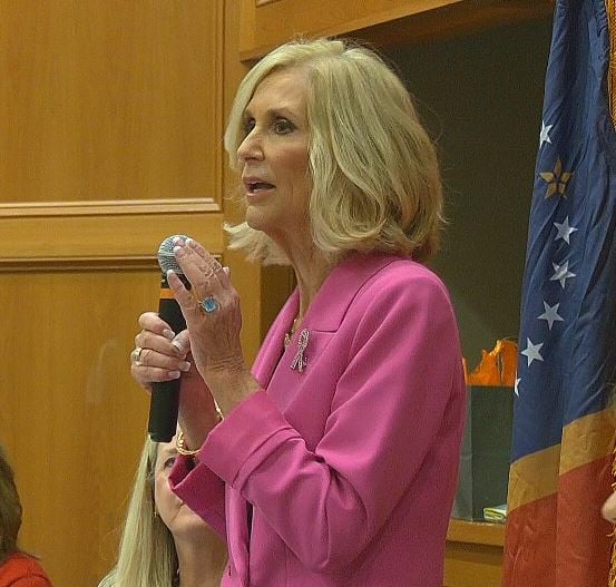 Attorney General Lynn Fitch speaks at meeting of Lowndes Co. Republican women