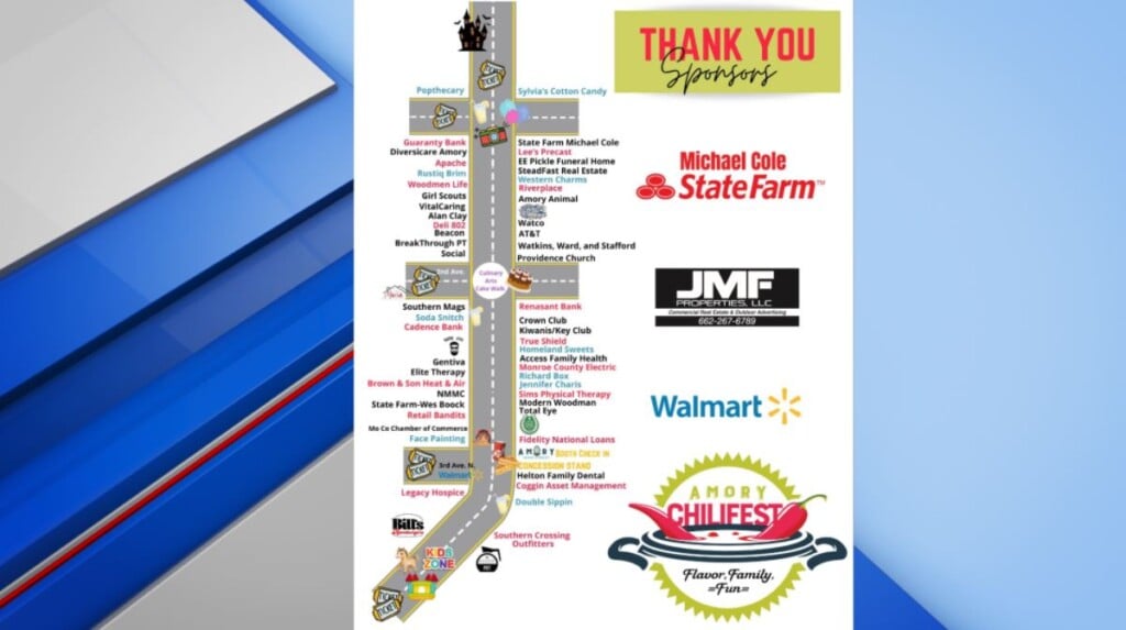 Police remind residents of street closure for Amory Chili Fest