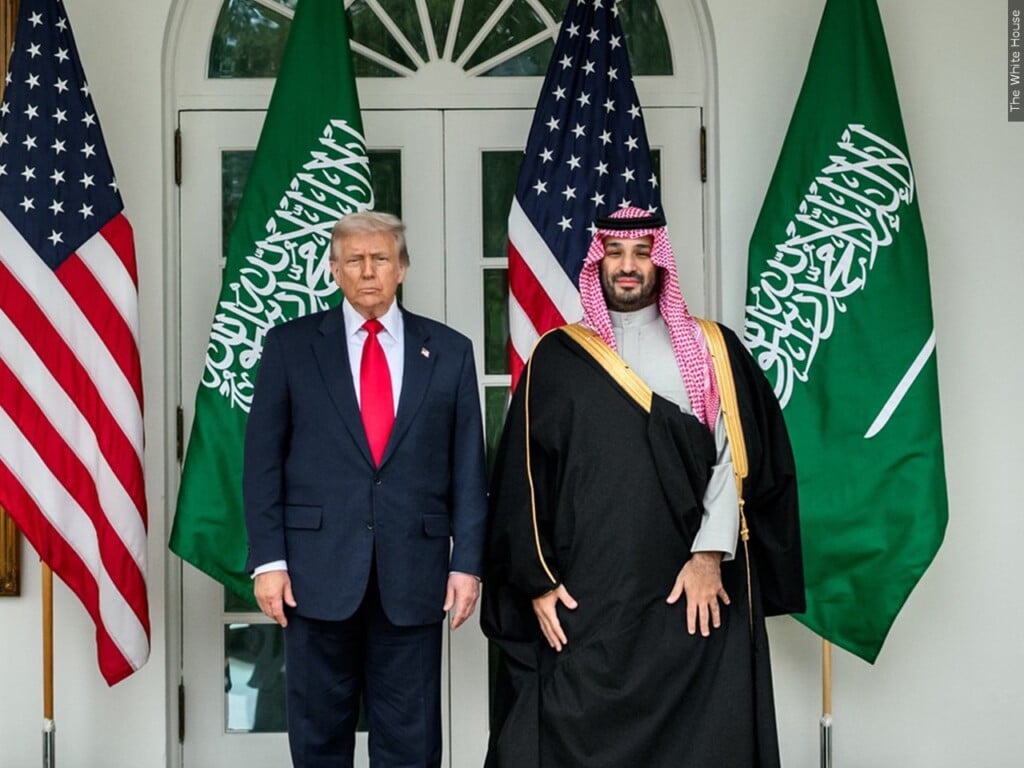 President Trump with "very good friend" Mohammad bin Salman