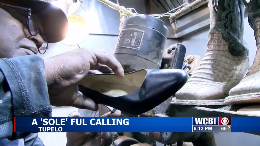 A Businessman Keeps The Art Of Cobbling Shoes Alive