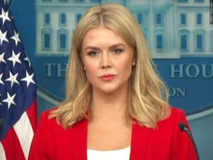 White House press secretary Karoline Leavitt