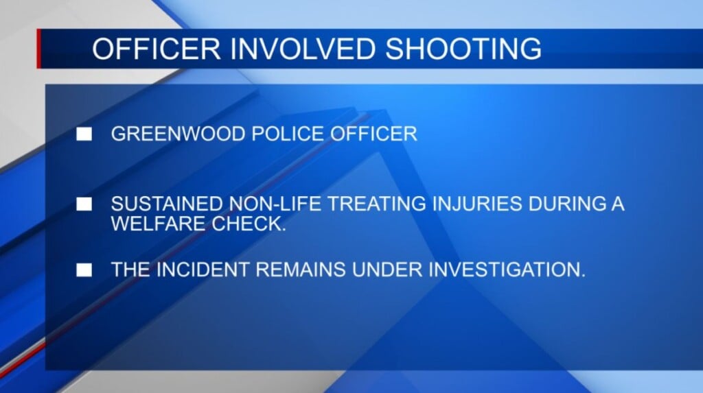 Officer injured during an officer-involved shooting in Greenwood