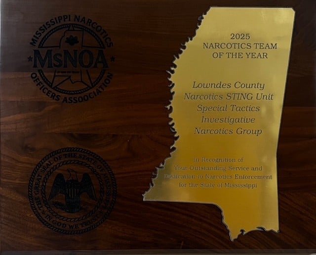 STING - 2025 Narcotics Team of the Year in MS