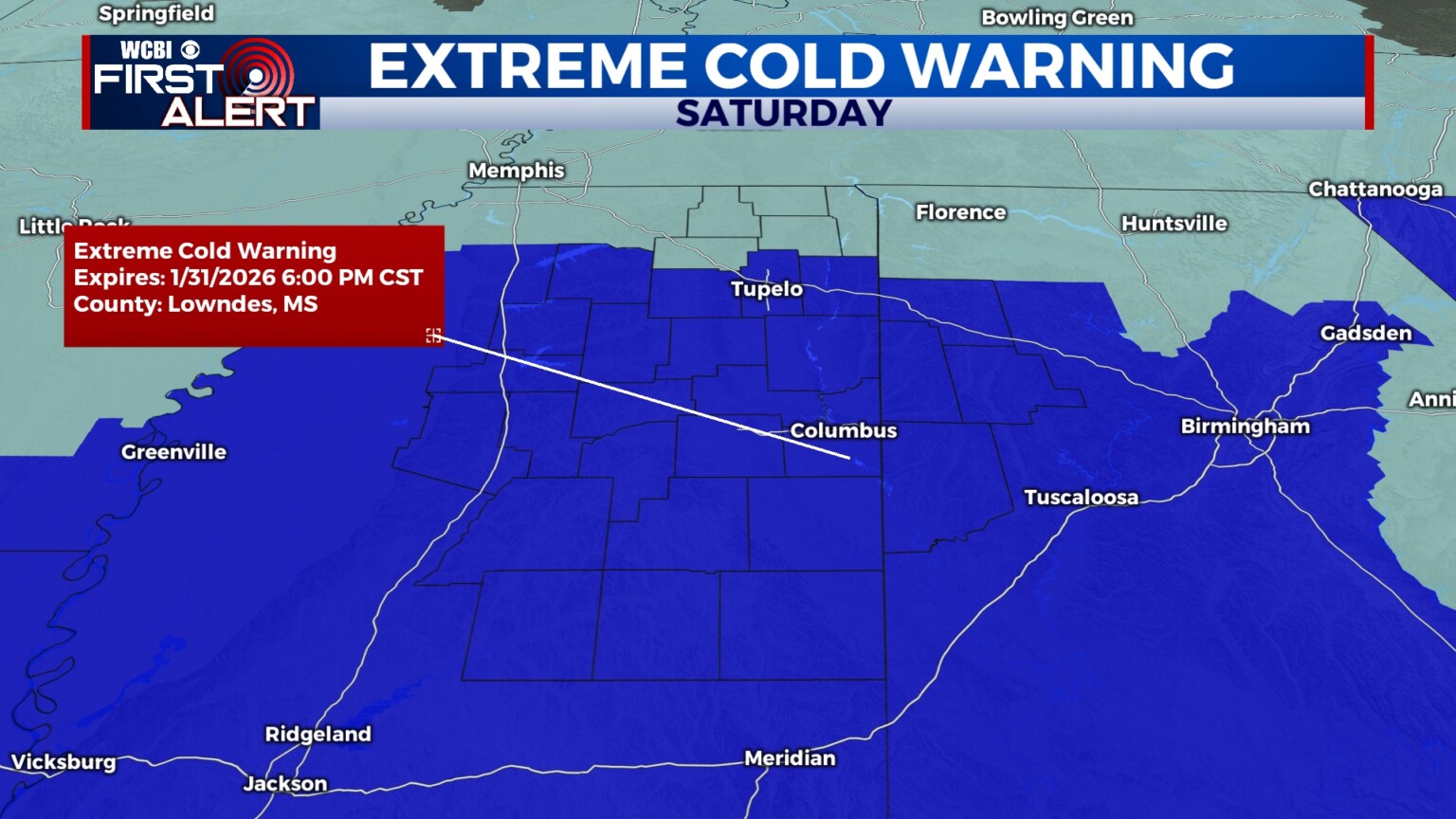 Extremely Cold Weekend Ahead - Home - WCBI TV | Telling Your Story