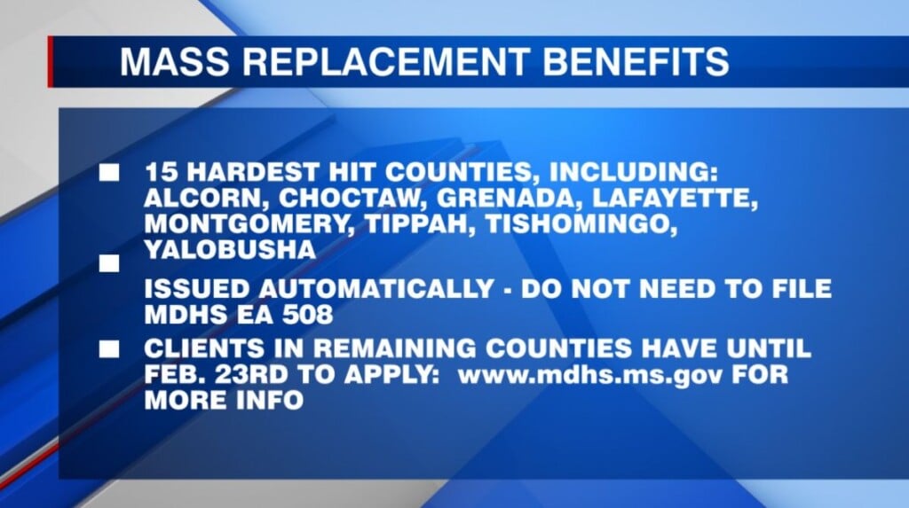 MSDHS says mass replacement benefits have been approved for SNAP recipients