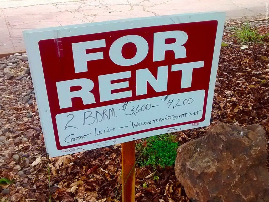 For Rent sign
