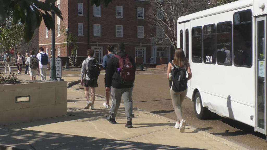 Ole Miss Students Walking