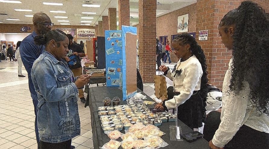 Young business people set up shop during annual CHS Student Business Expo