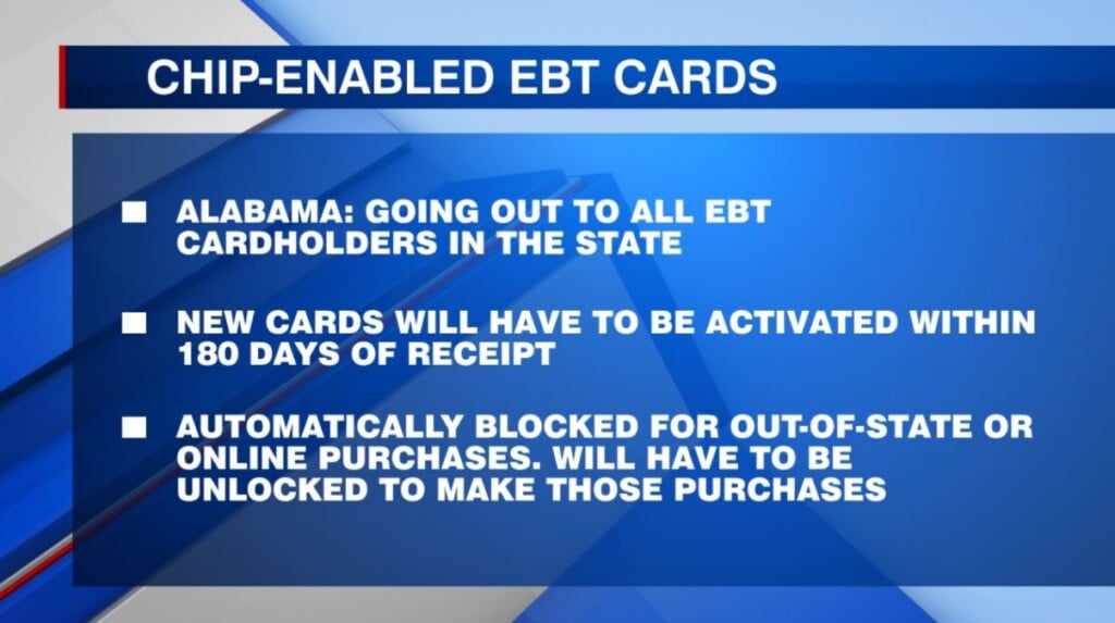 State of Alabama upgrades EBT cards with new enabled chip