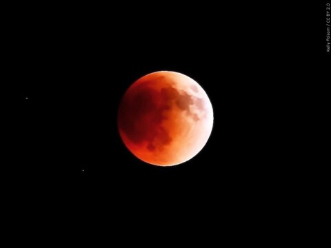 A total lunar eclipse will turn the moon blood red on Tuesday across ...