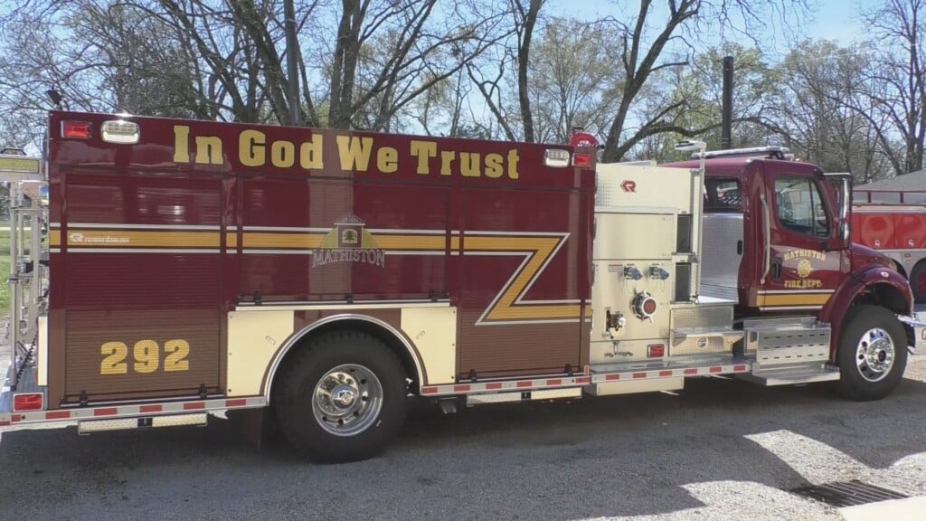 Town of Mathiston receives new fire truck from Tupelo Southern Fire