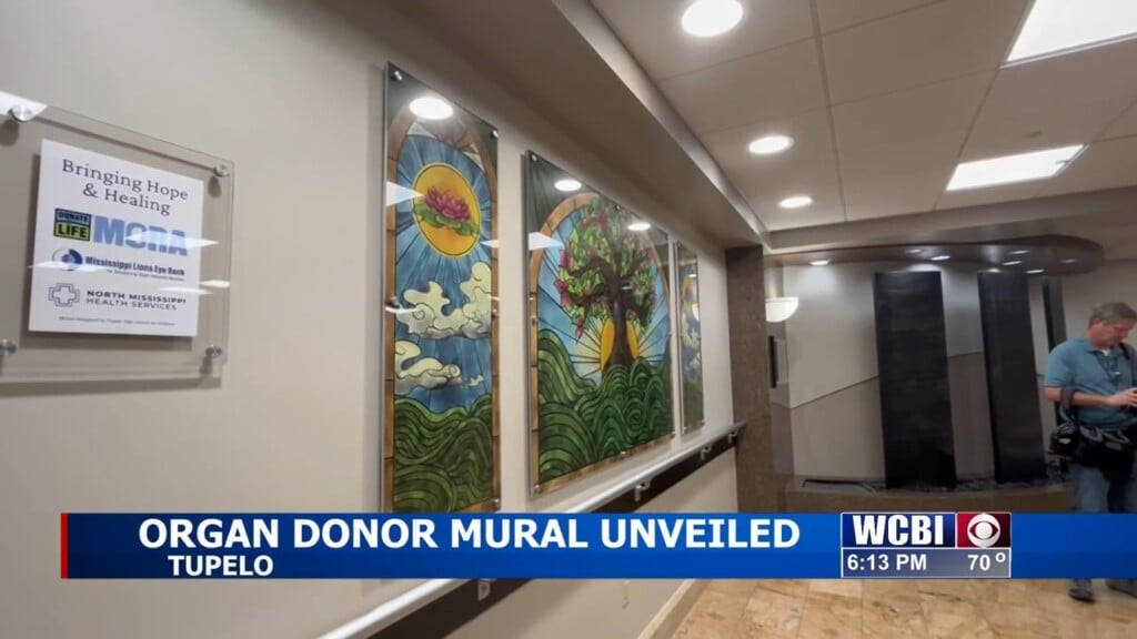 Organ Donation Mural Unveiled At Nmmc In Tupelo