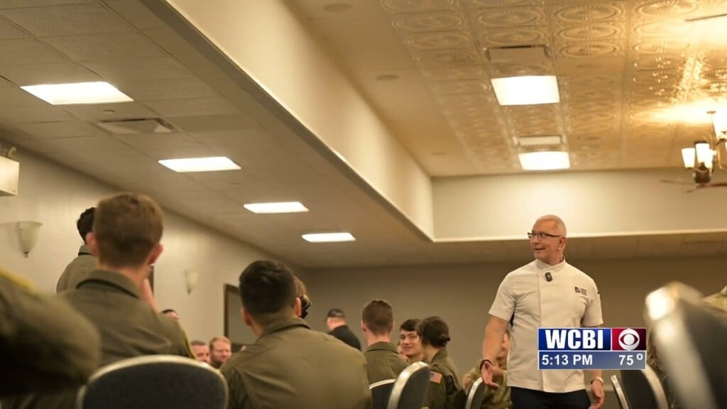Chef Robert Irvine Takes A Tour Of The Columbus Air Force Base