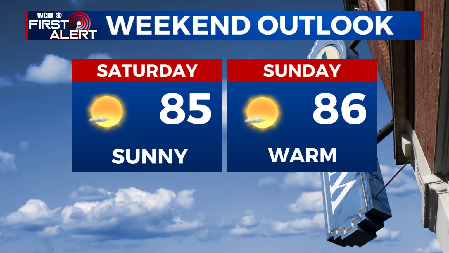 Nice Weekend Ahead! - Home - WCBI TV | Telling Your Story