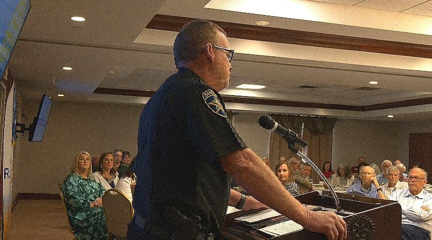 Oktibbeha Sheriff Phelps discusses tech updates/additional services at Rotary Club