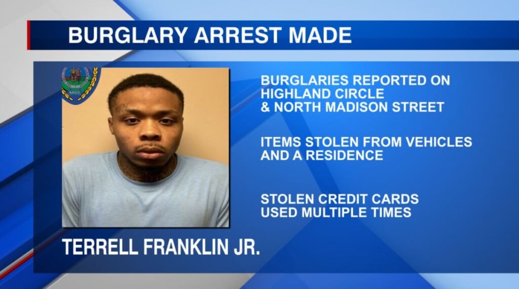 Police make an arrest after multiple burglaries in Tupelo