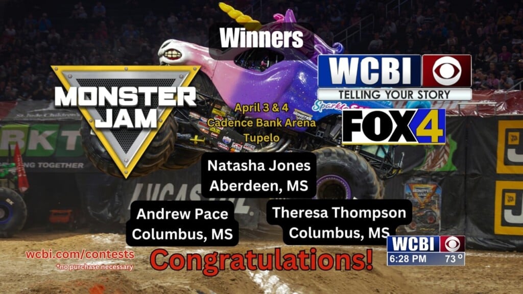 Wcbi Announces 2026 Monster Jam Winners (part 2)